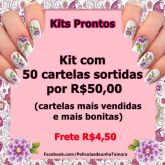 Kit com 50 cartelas